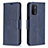 Custodia Portafoglio In Pelle Cover con Supporto B04F per OnePlus Nord N200 5G Blu
