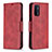 Custodia Portafoglio In Pelle Cover con Supporto B04F per OnePlus Nord N200 5G Rosso