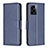 Custodia Portafoglio In Pelle Cover con Supporto B04F per OnePlus Nord N300 5G Blu