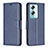 Custodia Portafoglio In Pelle Cover con Supporto B04F per Oppo A2 5G Blu