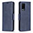 Custodia Portafoglio In Pelle Cover con Supporto B04F per Oppo A54 4G Blu