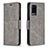 Custodia Portafoglio In Pelle Cover con Supporto B04F per Oppo A54 4G Grigio