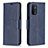 Custodia Portafoglio In Pelle Cover con Supporto B04F per Oppo A54 5G Blu