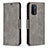 Custodia Portafoglio In Pelle Cover con Supporto B04F per Oppo A74 5G Grigio