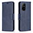 Custodia Portafoglio In Pelle Cover con Supporto B04F per Oppo A94 5G Blu