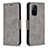 Custodia Portafoglio In Pelle Cover con Supporto B04F per Oppo A94 5G Grigio