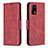 Custodia Portafoglio In Pelle Cover con Supporto B04F per Oppo A95 4G Rosso