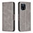 Custodia Portafoglio In Pelle Cover con Supporto B04F per Oppo Find X5 5G Grigio