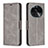 Custodia Portafoglio In Pelle Cover con Supporto B04F per Oppo Find X6 5G Grigio