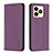 Custodia Portafoglio In Pelle Cover con Supporto B04F per Realme C51 Viola