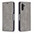 Custodia Portafoglio In Pelle Cover con Supporto B04F per Samsung Galaxy A04s Grigio