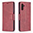 Custodia Portafoglio In Pelle Cover con Supporto B04F per Samsung Galaxy A04s Rosso