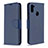 Custodia Portafoglio In Pelle Cover con Supporto B04F per Samsung Galaxy A11 Blu