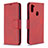 Custodia Portafoglio In Pelle Cover con Supporto B04F per Samsung Galaxy A11 Rosso