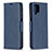 Custodia Portafoglio In Pelle Cover con Supporto B04F per Samsung Galaxy A12 5G Blu