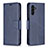 Custodia Portafoglio In Pelle Cover con Supporto B04F per Samsung Galaxy A13 5G Blu