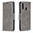 Custodia Portafoglio In Pelle Cover con Supporto B04F per Samsung Galaxy A20s Grigio