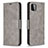 Custodia Portafoglio In Pelle Cover con Supporto B04F per Samsung Galaxy A22 5G Grigio