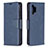 Custodia Portafoglio In Pelle Cover con Supporto B04F per Samsung Galaxy A32 4G Blu