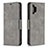 Custodia Portafoglio In Pelle Cover con Supporto B04F per Samsung Galaxy A32 4G Grigio