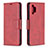 Custodia Portafoglio In Pelle Cover con Supporto B04F per Samsung Galaxy A32 4G Rosso