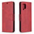 Custodia Portafoglio In Pelle Cover con Supporto B04F per Samsung Galaxy A42 5G Rosso