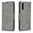 Custodia Portafoglio In Pelle Cover con Supporto B04F per Samsung Galaxy A50S Grigio