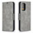 Custodia Portafoglio In Pelle Cover con Supporto B04F per Samsung Galaxy A52 4G Grigio