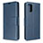 Custodia Portafoglio In Pelle Cover con Supporto B04F per Samsung Galaxy A71 4G A715 Blu