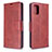 Custodia Portafoglio In Pelle Cover con Supporto B04F per Samsung Galaxy A71 4G A715 Rosso