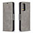 Custodia Portafoglio In Pelle Cover con Supporto B04F per Samsung Galaxy A72 4G Grigio