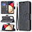 Custodia Portafoglio In Pelle Cover con Supporto B04F per Samsung Galaxy F02S SM-E025F