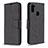 Custodia Portafoglio In Pelle Cover con Supporto B04F per Samsung Galaxy M11 Nero