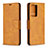 Custodia Portafoglio In Pelle Cover con Supporto B04F per Samsung Galaxy Note 20 Ultra 5G Marrone Chiaro