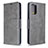 Custodia Portafoglio In Pelle Cover con Supporto B04F per Samsung Galaxy S20 5G Grigio