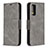 Custodia Portafoglio In Pelle Cover con Supporto B04F per Samsung Galaxy S20 FE 4G Grigio