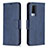 Custodia Portafoglio In Pelle Cover con Supporto B04F per Vivo V21e 5G Blu