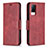 Custodia Portafoglio In Pelle Cover con Supporto B04F per Vivo V21s 5G Rosso