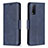 Custodia Portafoglio In Pelle Cover con Supporto B04F per Vivo Y11s Blu