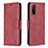 Custodia Portafoglio In Pelle Cover con Supporto B04F per Vivo Y30g Rosso