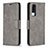 Custodia Portafoglio In Pelle Cover con Supporto B04F per Vivo Y53s NFC Grigio