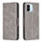 Custodia Portafoglio In Pelle Cover con Supporto B04F per Xiaomi Poco C51 Grigio