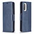 Custodia Portafoglio In Pelle Cover con Supporto B04F per Xiaomi Poco F3 5G Blu