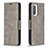 Custodia Portafoglio In Pelle Cover con Supporto B04F per Xiaomi Poco F3 5G Grigio