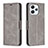 Custodia Portafoglio In Pelle Cover con Supporto B04F per Xiaomi Redmi 12 4G Grigio