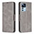 Custodia Portafoglio In Pelle Cover con Supporto B04F per Xiaomi Redmi K50 Ultra 5G Grigio