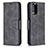 Custodia Portafoglio In Pelle Cover con Supporto B04F per Xiaomi Redmi Note 10 4G Nero