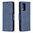 Custodia Portafoglio In Pelle Cover con Supporto B04F per Xiaomi Redmi Note 10 Pro 4G Blu