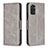 Custodia Portafoglio In Pelle Cover con Supporto B04F per Xiaomi Redmi Note 11 4G (2022) Grigio