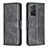 Custodia Portafoglio In Pelle Cover con Supporto B04F per Xiaomi Redmi Note 11 Pro 4G Nero